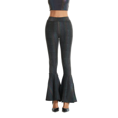 Slim Fit Reflective Bodycon Pants