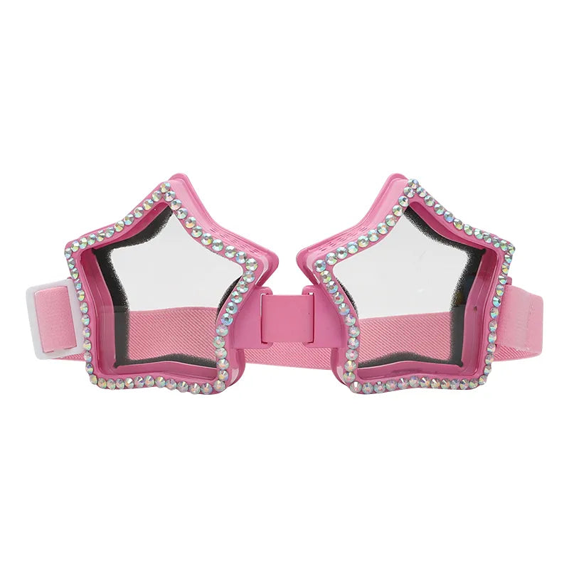 pink star Shaped Goggle Sunglasses Steampunk Cyberpunk crystals Burning man Festival Rave