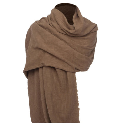 Brown Scarf Hood Cloak