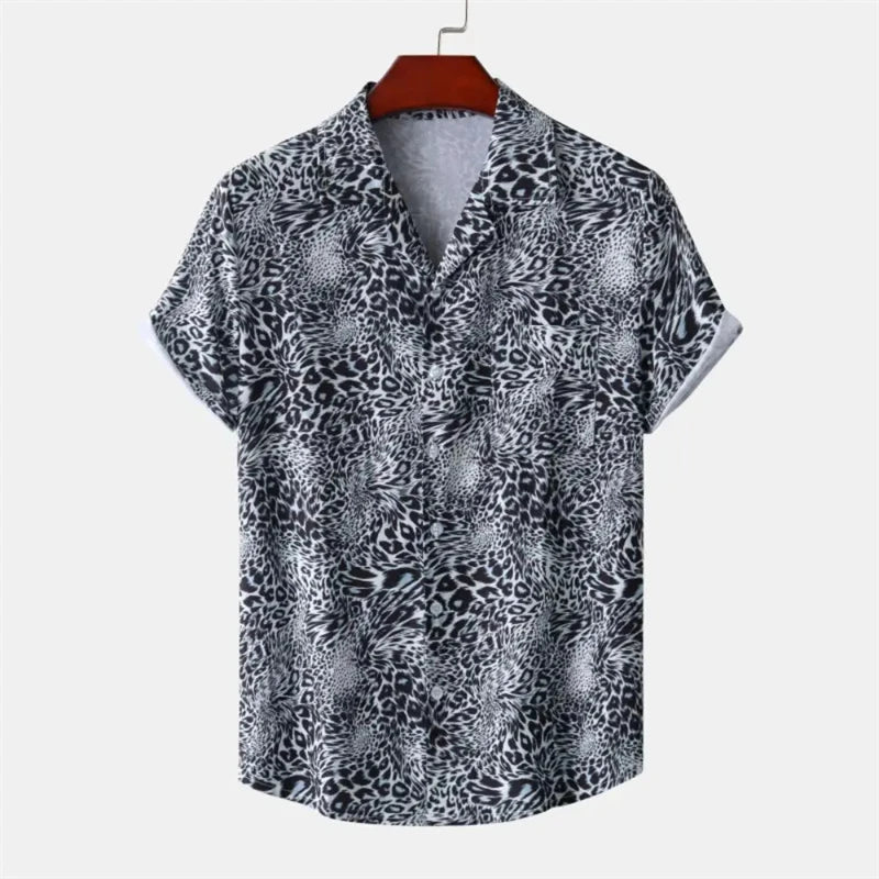 short sleeve animal print shirt