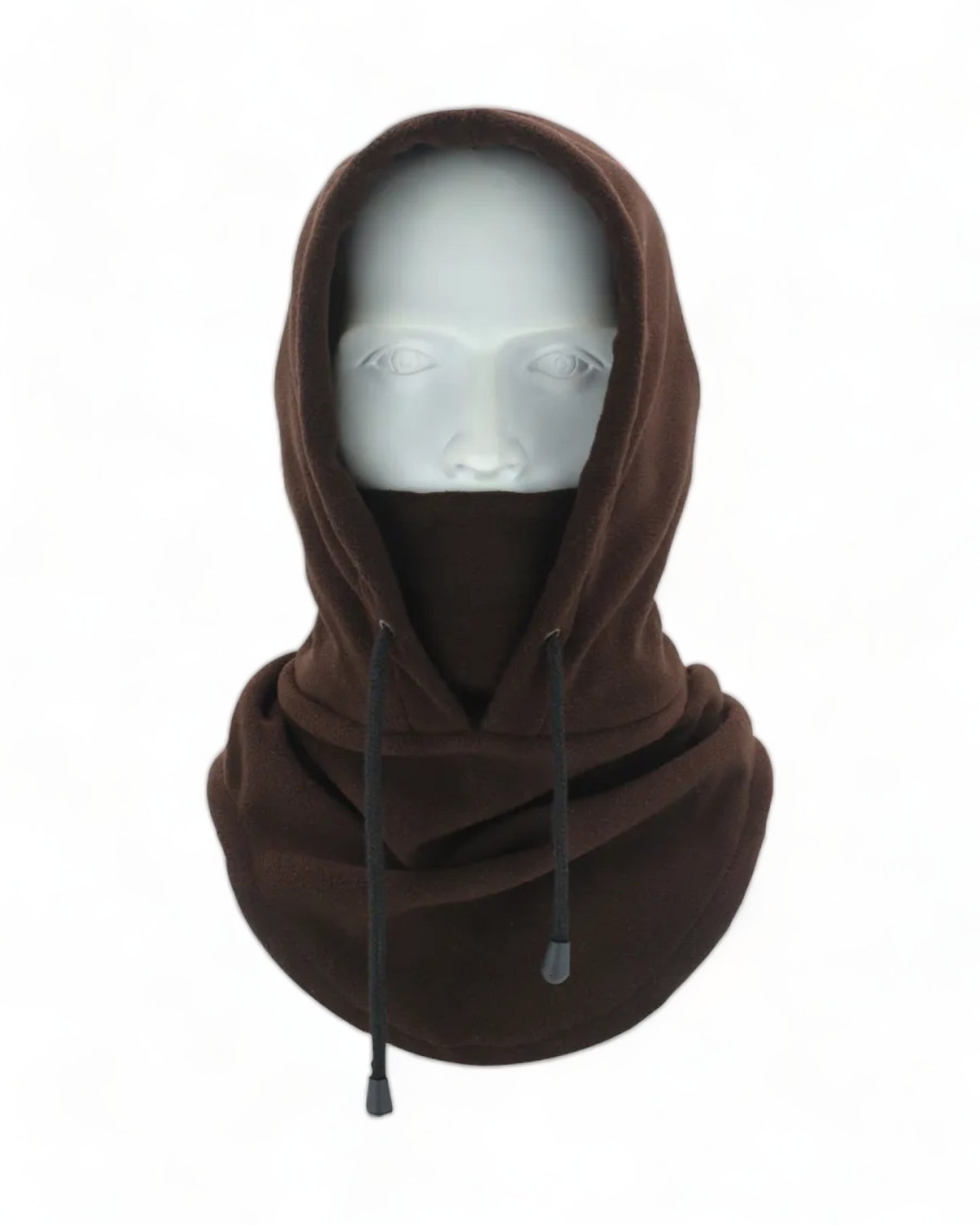 black Windproof Padded Hood Rave Outfit burning man