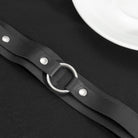 Punk Black Leather Upper Arm Cuff Bracelet Armband