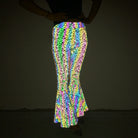 Slim Fit Reflective Bodycon Pants