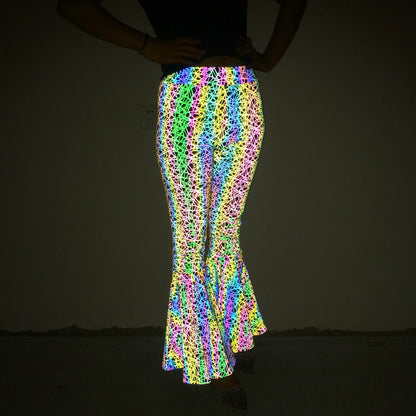 Slim Fit Reflective Bodycon Pants