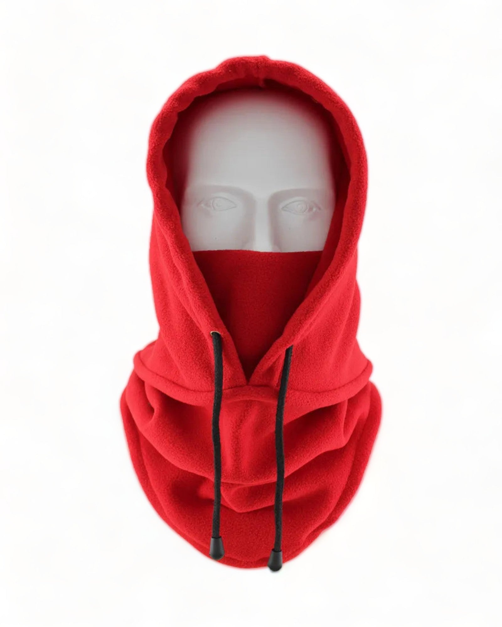 red Windproof Padded Hood desert rave wear