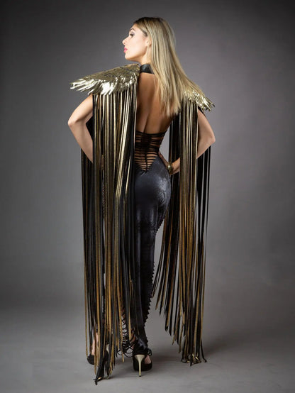 Cosplay Long Tassel Sequins Wings