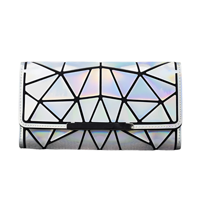 Silver Geometric Purse