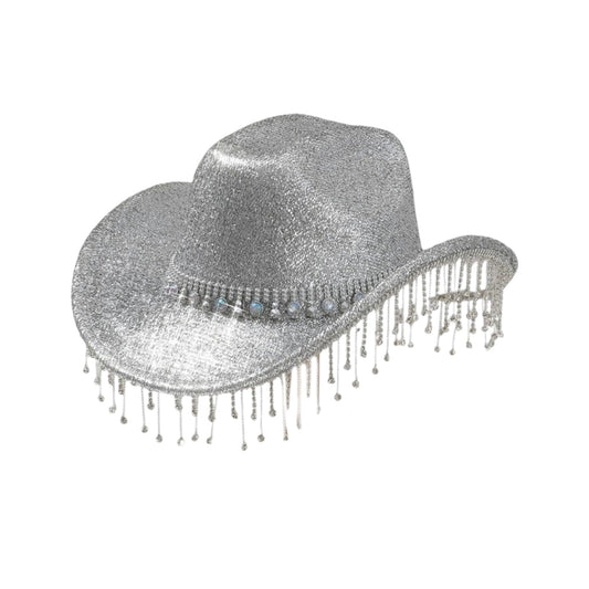 Silver Rhinestones and Sparkling Cowboy Hat