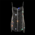 Silver Sparkling Rhinestone Dress