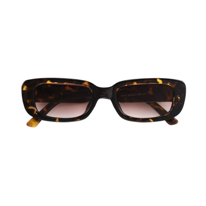 Tortoise Slim Rectangle Sunglasses