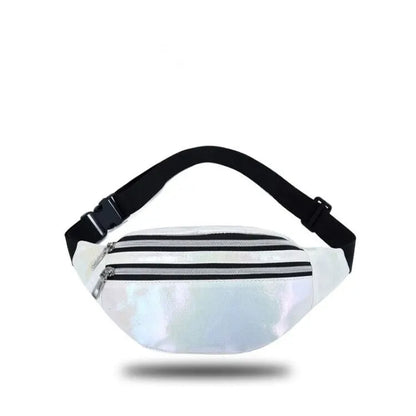 White Holographic Waist Bag