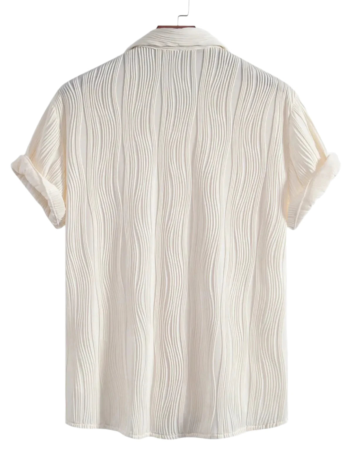 White Wave Textured Shirt