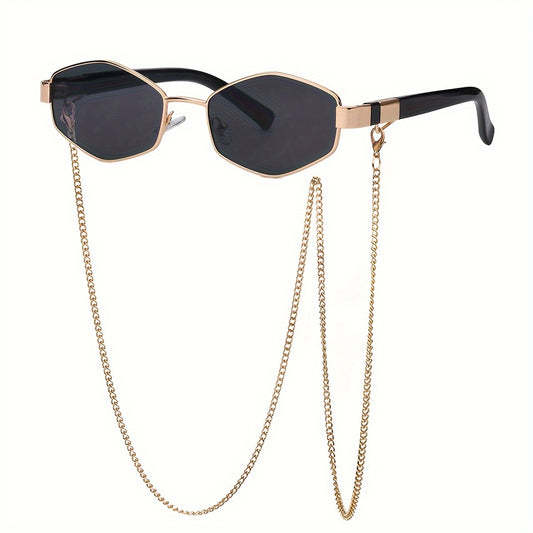 Black Diamond Sunglasses with chain Dubai
