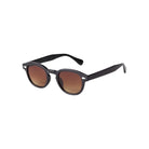 MALTA - Vintage Round Sunglasses with polarized lenses, UV-400 protection, stylish black frame.