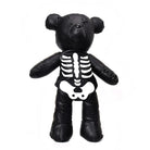 Mochila grande de oso de peluche gótico punk con diseño de esqueleto, perfecta para estilos de festival atrevidos.