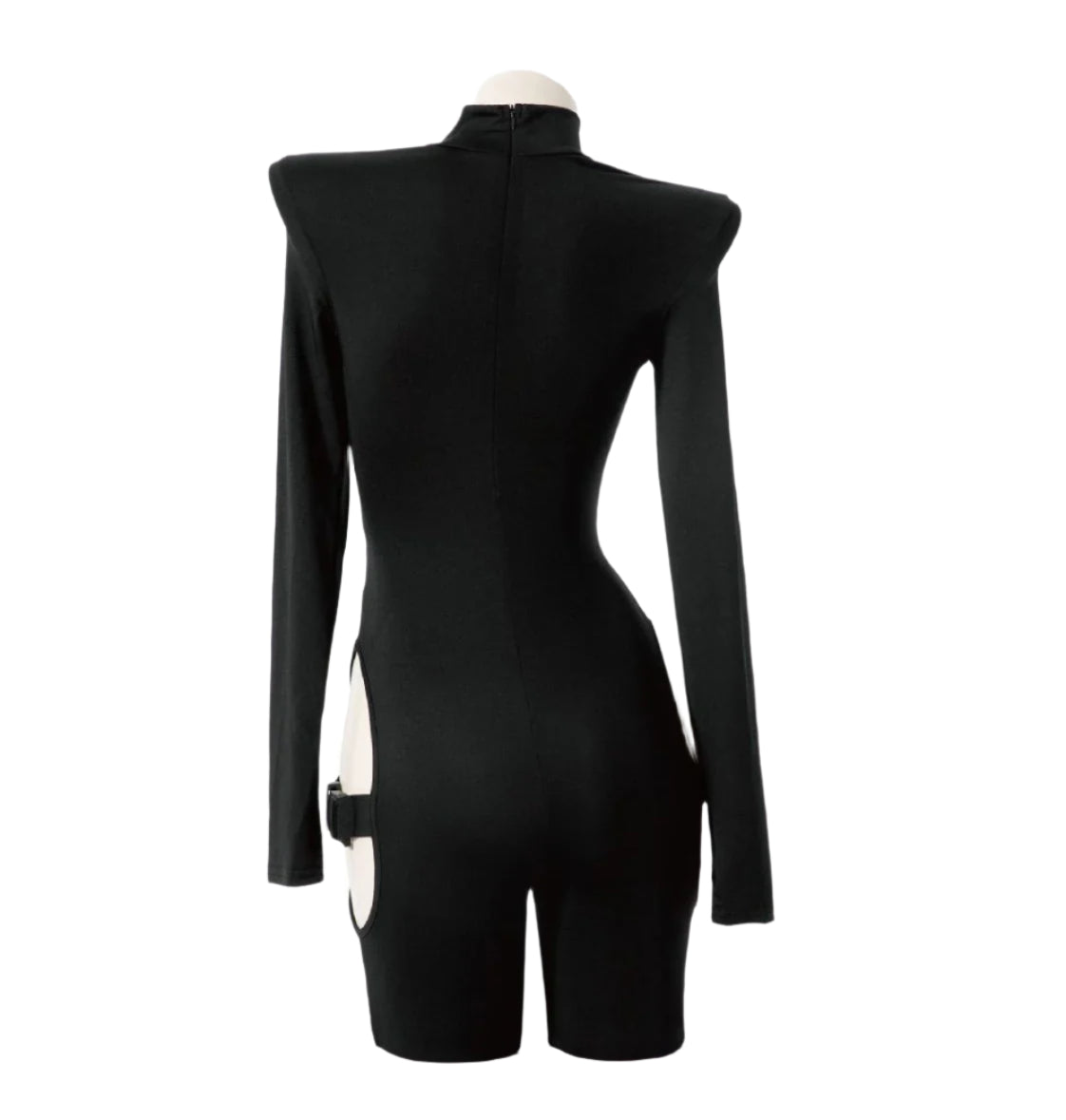 Black Cyber Gothic Sexy Bodysuit