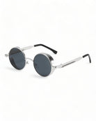 Round Steampunk Sunglasses with UV-400 protection and anti-reflective coating.