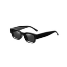Black Lens Modern Thick Rectangular Sunglasses with UV-400 lens protection and anti-scratch coating.