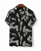 Black Short Sleeve Boho Shirt