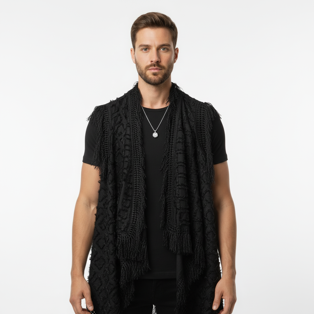 Gilet Lucian Boho à Franges