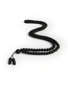 Black Matte Natural Lava Stone Necklace