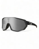 Black Lens Polarized Cycling Sport Sunglasses with anti-scratch coating and UV-400 lens protection.