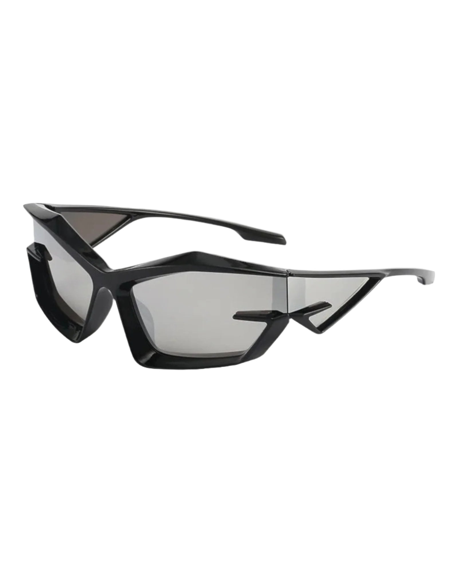 Black Mirror HELSINKI - Giv Cut Futuristic Wrap Around Sunglasses
