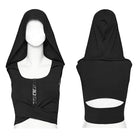 Chaleco con Capucha Black Punk Rave