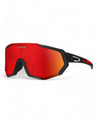 MIAMI - Polarized Cycling Sport Sunglasses with red lenses and stylish frame design.