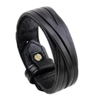Black Vintage Punk Leather Bracelet