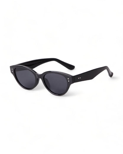 black Retro Cat-Eye Sunglasses