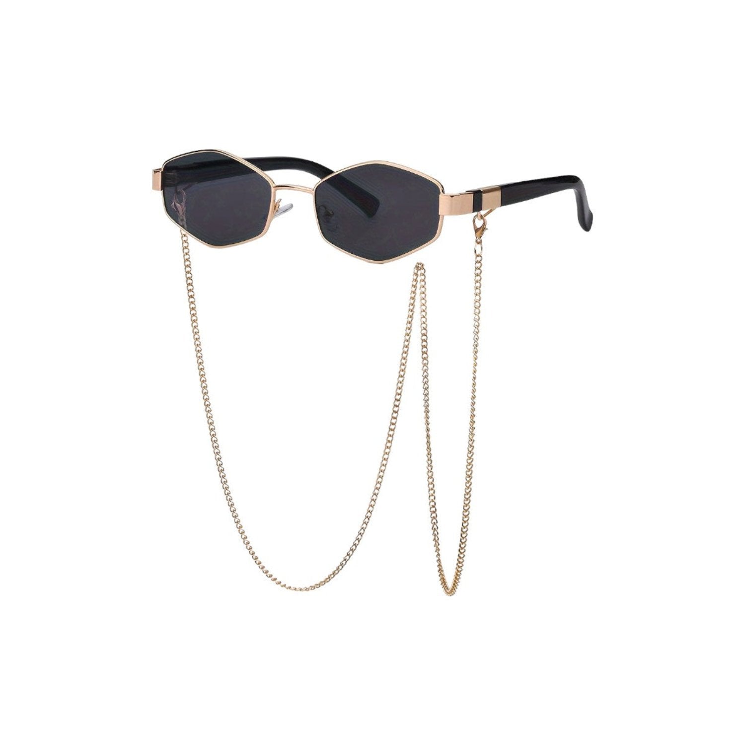 black_lens_Rhombus_Sunglasses_with_chain