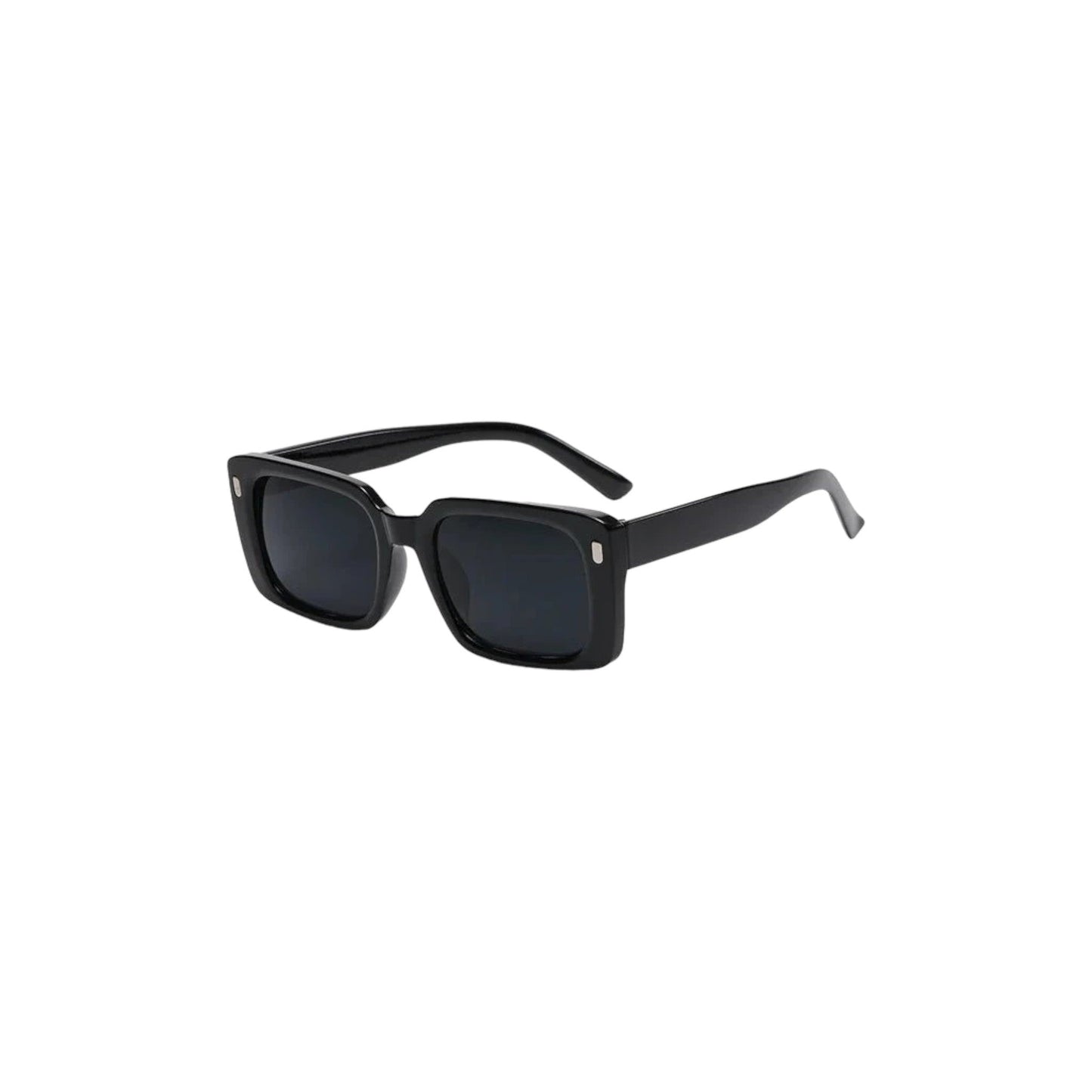 black lens black frame Oversized Square Sunglasses