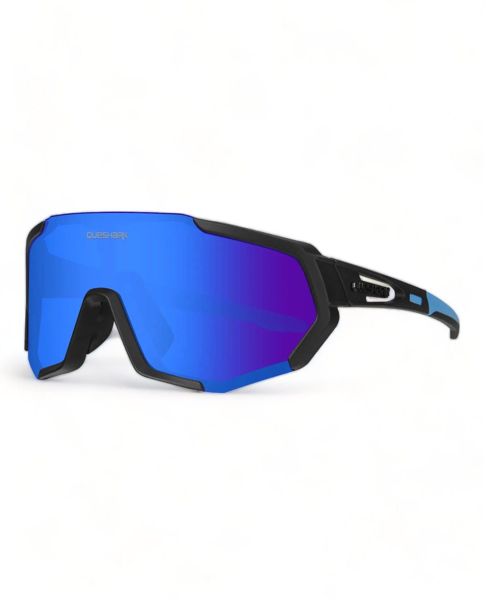 blue lens black frame Polarized Cycling Sport Sunglasses