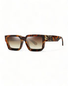Brown LISBOA - Oversized Squared Sunglasses