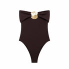 Brown Sleeveless Bodysuit