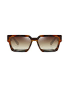brown lens brown frame Oversized Rectangle Sunglasses
