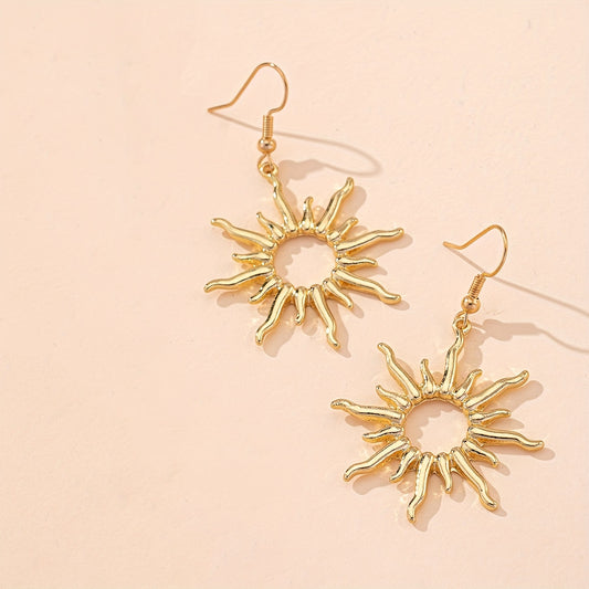 Boho-Chic Sunflower Earrings