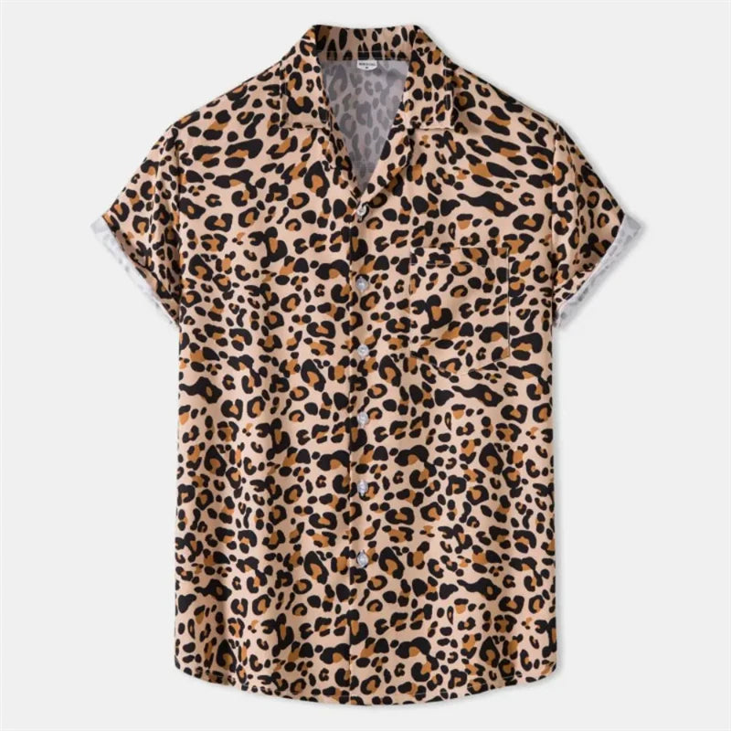 Cheetah AFRICA - Short Sleeve Animal Print Shirt