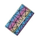 Bolso geométrico luminoso y colorido