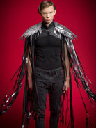 Cosplay Long Tassel Wings with shimmering sequins and flowing tassels for dramatic festival looks.