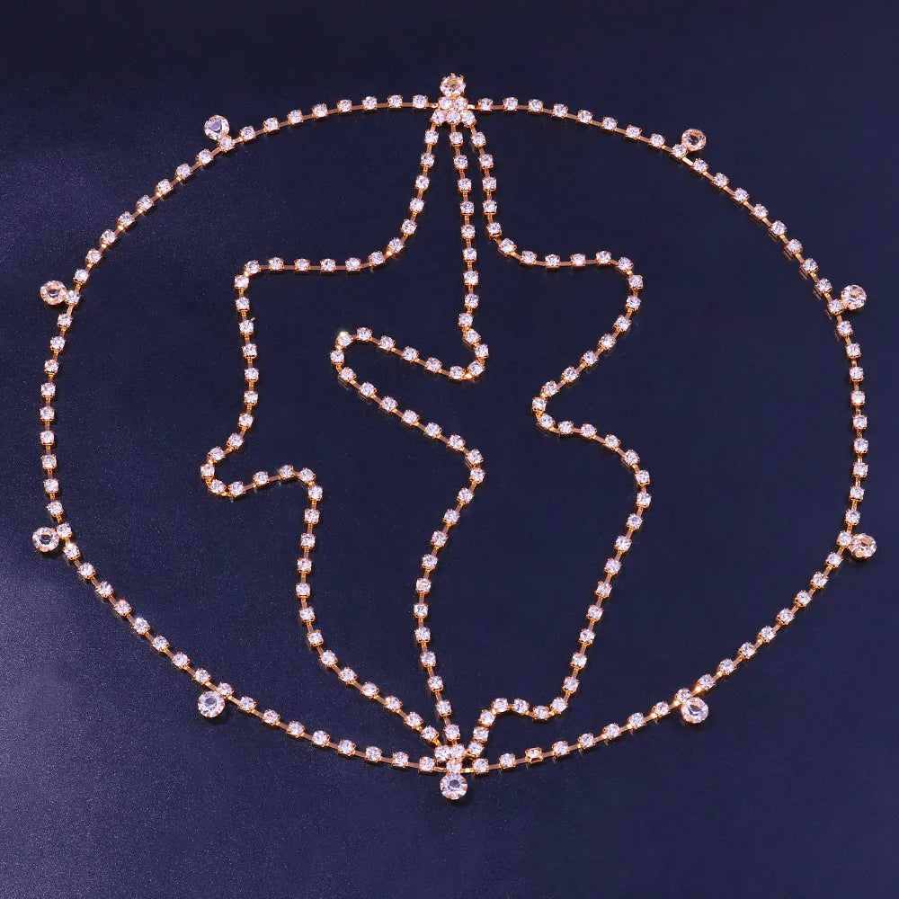 Crystal Hair Chain for Girls – Festival Headpiece