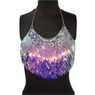 Festival Pailletten Crop Top
