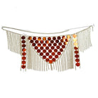 Festival Top and Tassel Mini Skirt Set accessory featuring shiny gold disc embellishments.