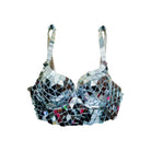 Futuristic Mirror Bra and Short Set featuring a dazzling, hand-sewn mirrored bra designed for parties.