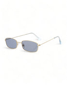 Skinny Narrow Rectangular Sunglasses with UV protection and anti-scratch coating.
