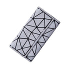 Bolso geométrico luminoso gris
