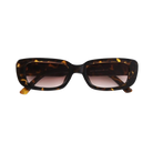 Leopard Brown MILANO - Slim Rectangle Sunglasses