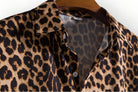 Detail of short sleeve Animal Print Shirt