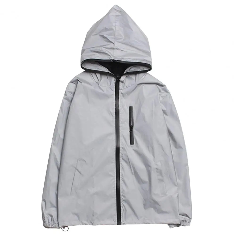 Light Grey Tiger Grey Reflective Jacket